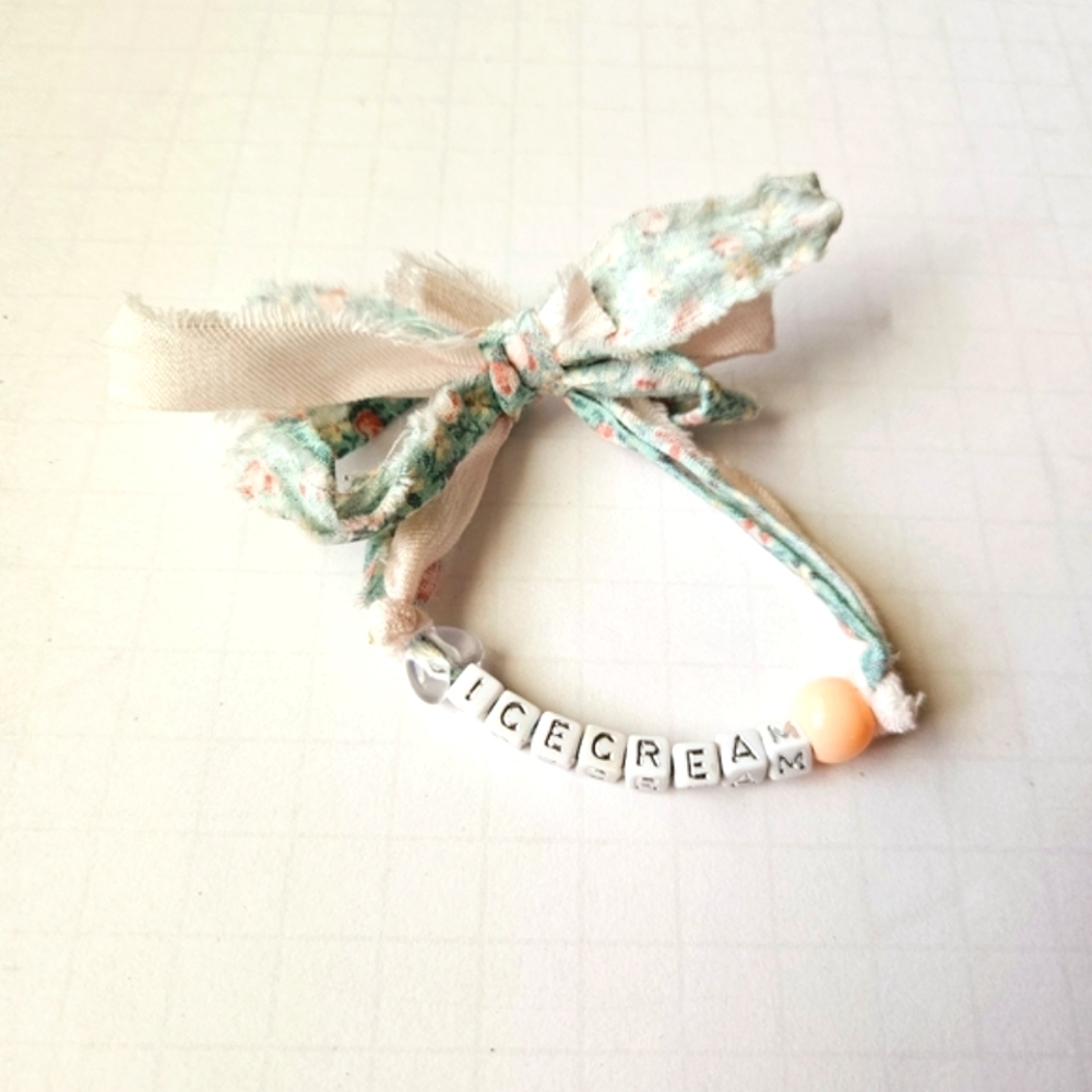Ice cream fabric bracelet